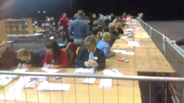 Counting at Cillin Hill, Kilkenny in the presidential election