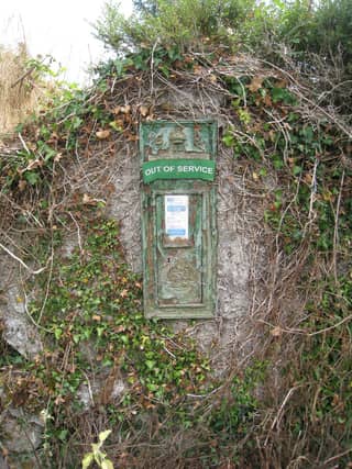 An image of the letter box posted on social media