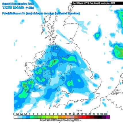 Saturday's satellite image