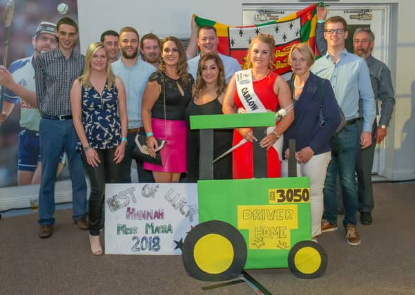 Hannah with friends and family at the International Miss Macra Festival in Thurles