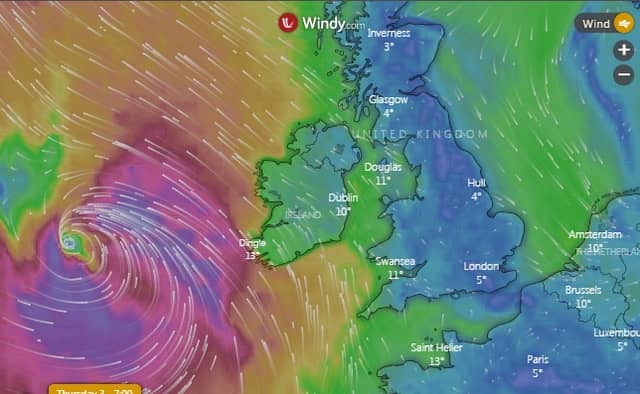 LIVE: Watch Hurricane Lorenzo as it moves towards Ireland across the Atlantic Ocean