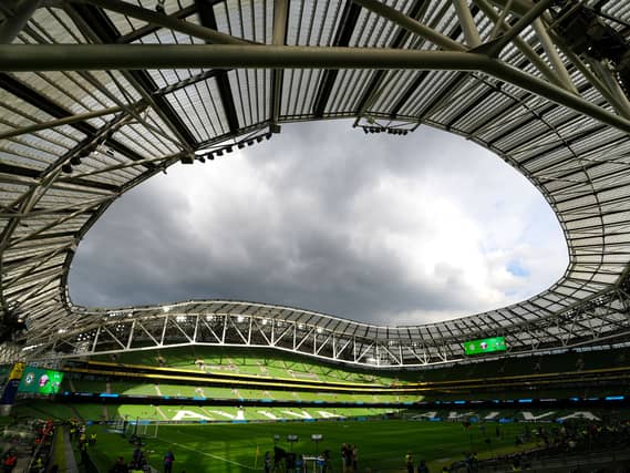 A general view of the pitch and stands at the Aviva Stadium, Dublin