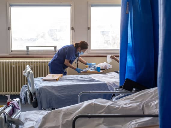 Staff on a hospital ward