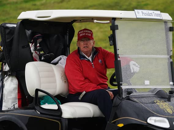 Donald Trump at Trump International Golf Links & Hotel in Doonbeg