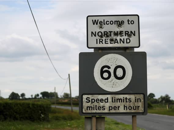 Irish border sign