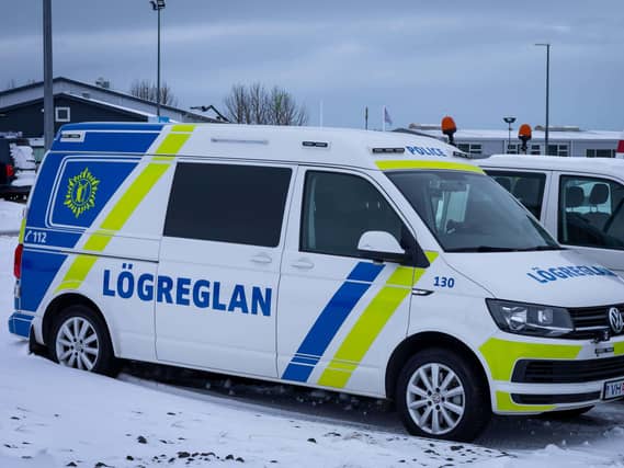 Iceland police vehicle