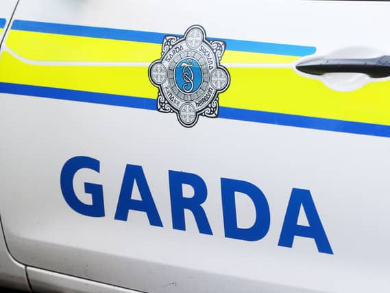 The side of a garda vehicle