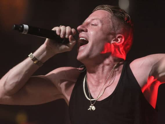Macklemore performing at the Radio 1 Big Weekend in Londonderry
