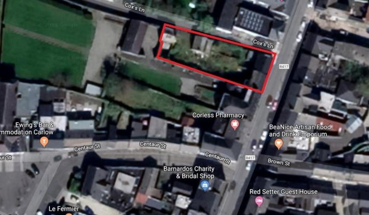Development land with planning permission for six houses in Carlow Town