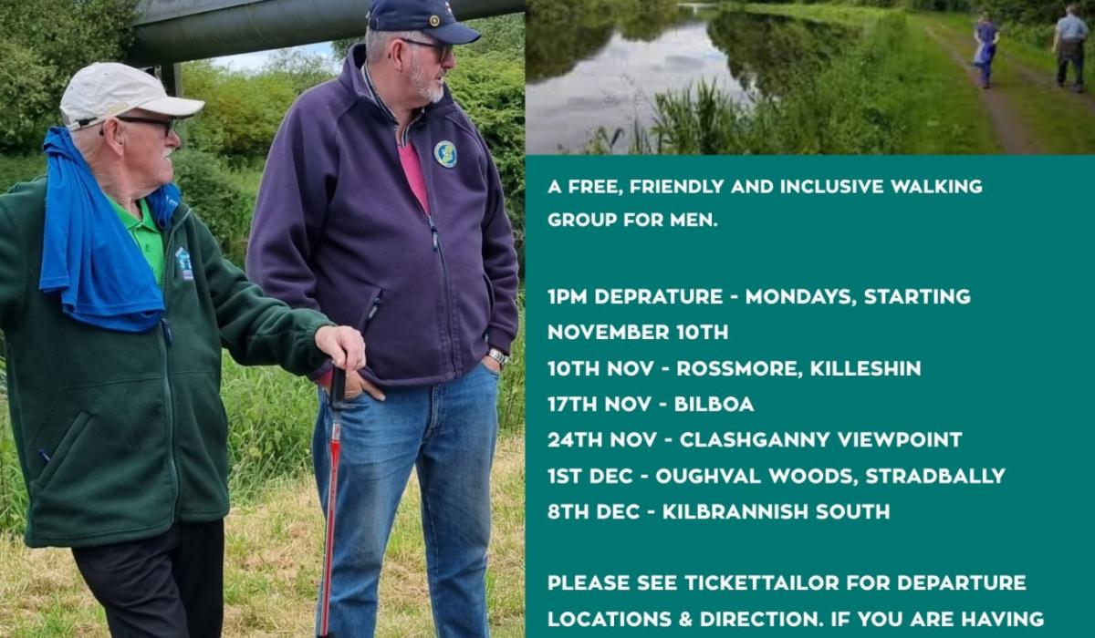 Carlow men encouraged to join free walk and talk group event starting soon