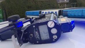 Gardaí in the Midlands detect car travelling at almost twice legal speed limit