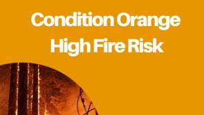 Status Orange high-level fire warning for Carlow issued until Monday 