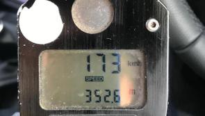 PICTURE: Gardaí detect driver on the M9 travelling at 173km/h during minus temperatures 