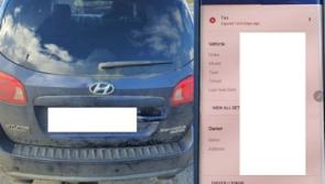 PICTURE: Gardaí on the Carlow/Laois border seize vehicle after tax expired 1,434 days ago