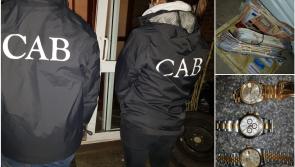 Man arrested after CAB swoop to seize cash, drugs, and high-end watches