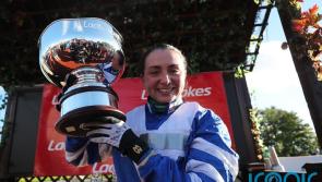 Bryony Frost on board  Franco De Port for Willie Mullins in John Durkan