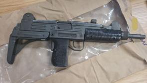 Firearms including Uzi machine gun and silencer discovered by Gardaí