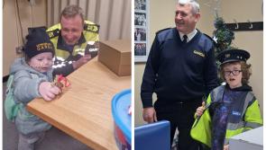 'Little Blue Heroes' get Christmas presents from Carlow gardaí