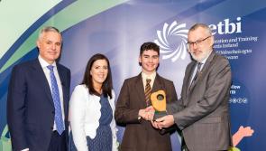 Carlow student scoops top ETB award at Croke Park