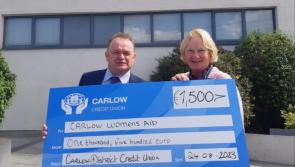  Carlow Women's Aid receive cheque for &euro;1,500 from Carlow Credit Union