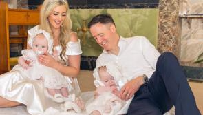 Former TD and Fair City star overcome hurdles on day of twins' joyous Christening 