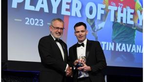 WATCH: Carlow's Kavanagh crowned Joe McDonagh Cup Hurler of the Year at Croke Park