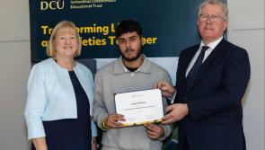 Carlow student receives scholarship award at ceremony in Dublin City University