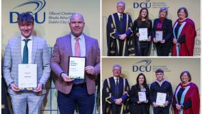Carlow students have been awarded by DCU for high achievement in their Leaving Certificate