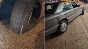 Gardaí seize vehicle with defective tyres and other violations on busy shopping street