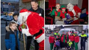 Pictures: Carlow Gardaí escorted Santa to town to meet families ahead of Christmas Day