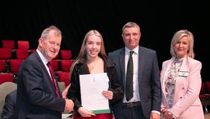 Carlow Student Honoured at all Ireland Scholarships Award Ceremony 