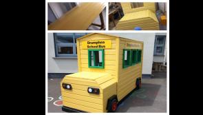 PICTURES: Tullow's Mens Shed create build vibrant school bus for local school children