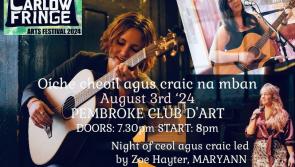 WHAT'S ON: Carlow Fringe Festival announce their Saturday line-up