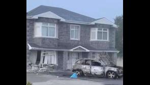 Car explodes in flames after being rammed into Limerick home as part of ongoing feud