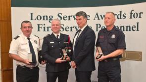 Carlow Firefighters honored for 20 years service at National Award Ceremony 