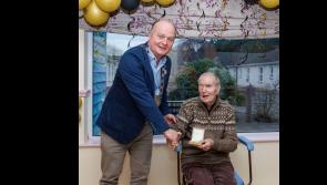Local Graiguecullen man receives special medal for reaching his 100th birthday!