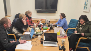 Council staff man the phones through the night to take calls from Storm Éowyn