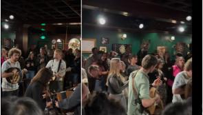 WATCH: Ed Sheeran builds pub and joins trad session with famous Irish band