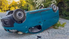 PHOTOS: Vehicles overturned and CCTV wires cut as gardaí probe €500k damage at OPW site