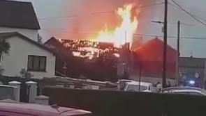 WATCH: Residents evacuated as fire service called to dramatic blaze in Kilkenny 