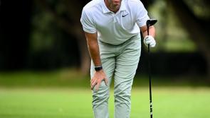 You can move now!' Rory McIlroy's ball lands in spectator's lap			