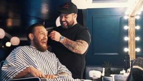 PICTURE: UFC star and businessman Conor McGregor goes to a Kildare town...for a haircut