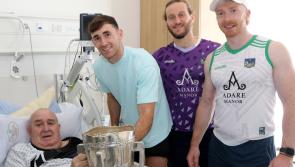 All-Ireland champions pay surprise hospital visit to fan who fell off ladder putting up Limerick flag