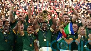 South Africa celebrate record win after narrowly beating New Zealand in Rugby World Cup