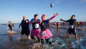 In Pictures: Revellers take the plunge with New Year’s Day dip in icy waters