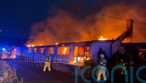 Firefighters tackle blaze at vacant buildings in Co Dublin