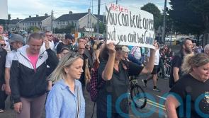 Fire breaks out after protest at Dublin factory earmarked for asylum seekers