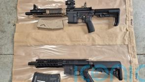 ‘Military-style’ assault rifles and drugs valued at almost 775,000 euro seized