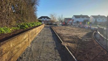 Carlow repurposes railway sleepers for sustainable design on Tullow Road Scheme