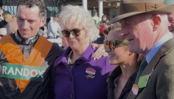WATCH: Carlow based Willie Mullins embraces son who rides outsider to Grand National win